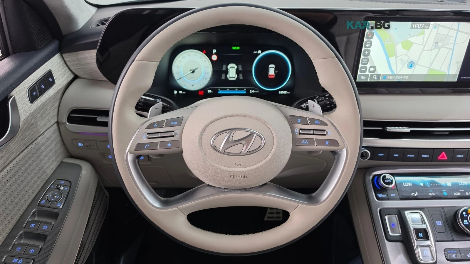 Hyundai Palisade 3.8i Calligraphy 4x4* DISTRONIC* МАСАЖ* ХЕДЪП* 360, снимка 9 - Автомобили и джипове - 56105670