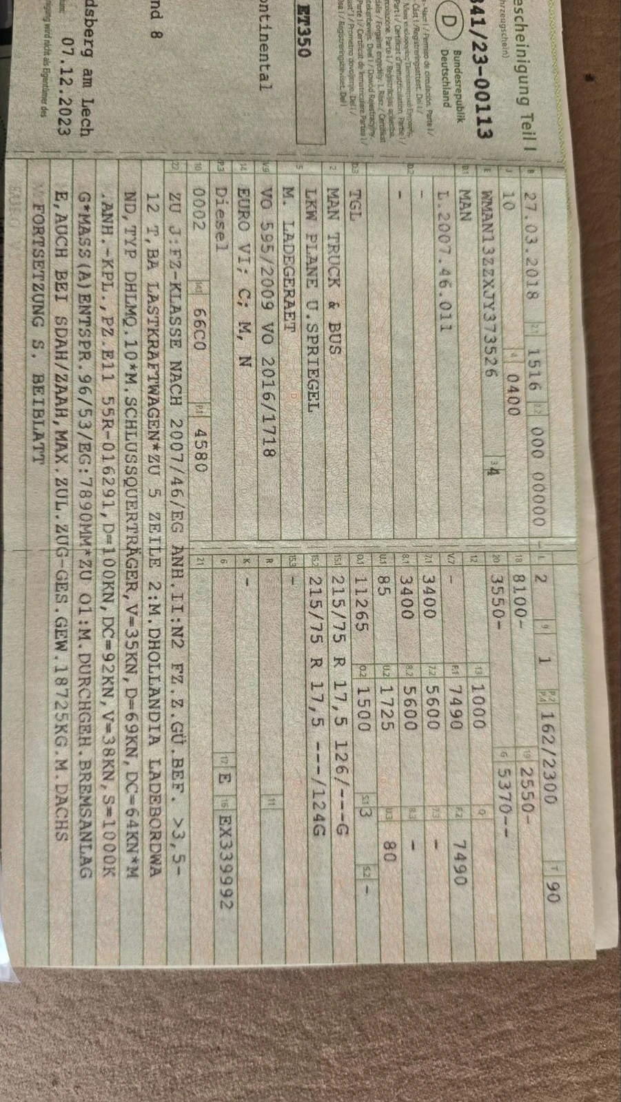 Man Tgl 8.220, снимка 15 - Камиони - 55415821