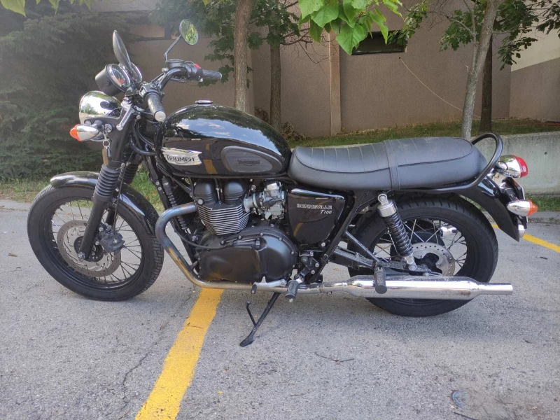 Triumph Bonneville T100 Black, снимка 5 - Мотоциклети и мототехника - 52292822