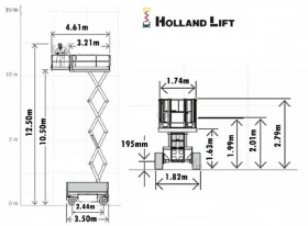 Автовишка Друга марка HOLLAND LIFT X105DL18  4x4, снимка 16