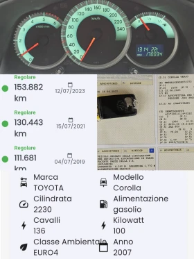 Toyota Corolla verso 2.2D4D/136k.c/6ск/EURO 4/ПЕРФЕКТНА - 7500 лв. - 69336527 12
