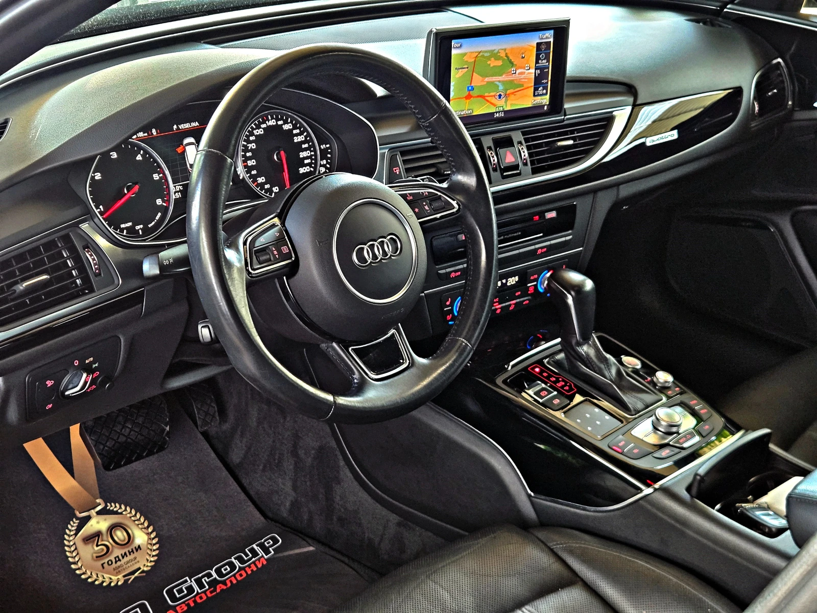 Audi A6 MATRIX/S-LINE/LED/CAMERA/ПОДГРЕВ/ОБДУХ/ПАМЕТ/LIZIN, снимка 10 - Автомобили и джипове - 55627795