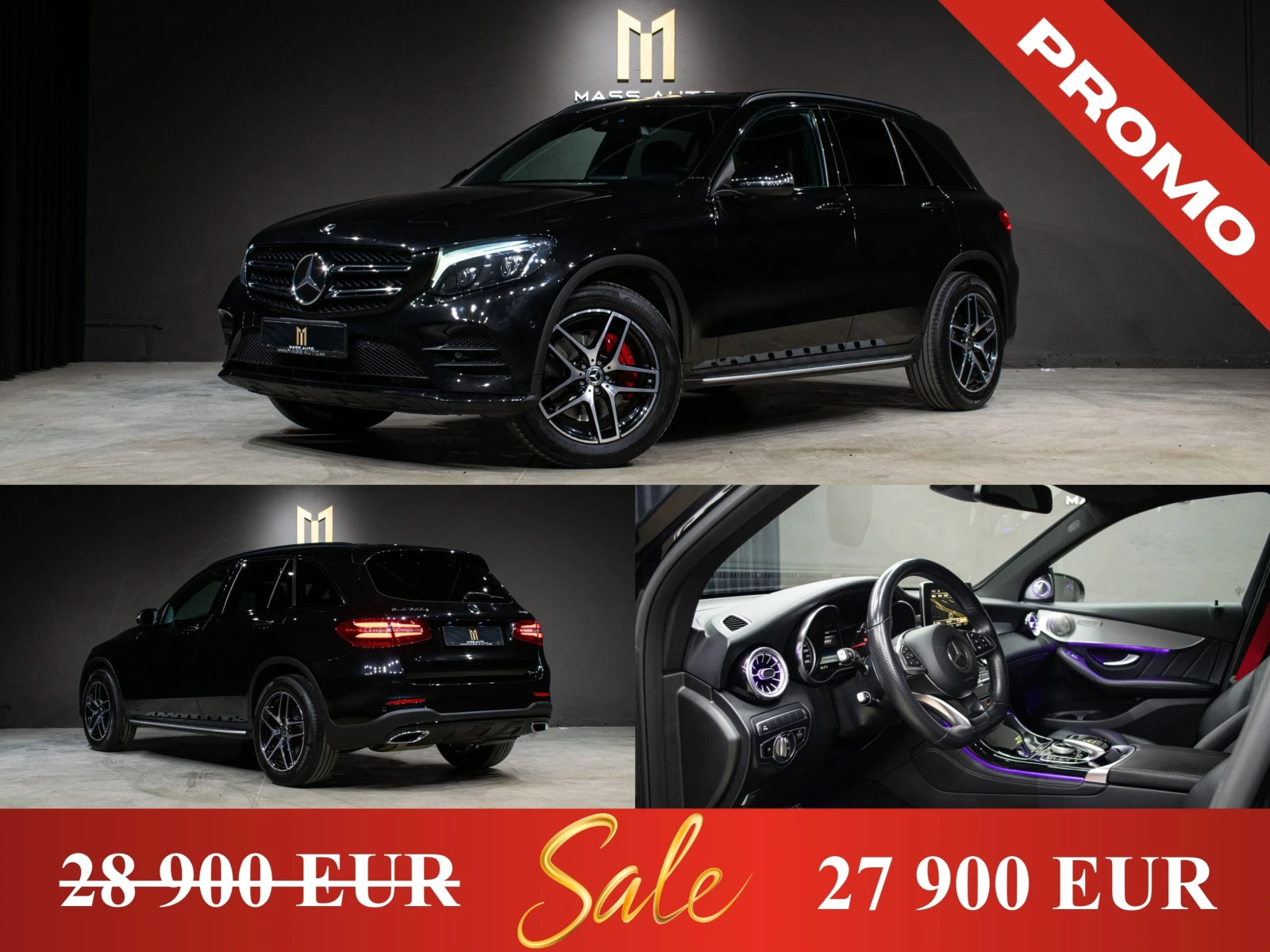 Mercedes-Benz GLC 350 d/AMG/Airmatic/4Matic/ПълнаСервизнаИст. в Mercedes