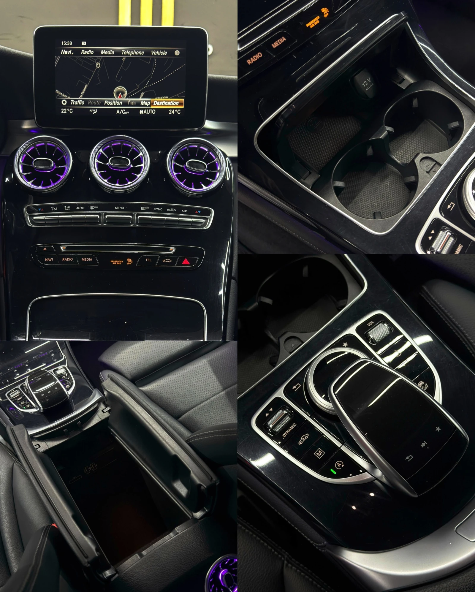 Mercedes-Benz GLC 350 d/AMG/Airmatic/4Matic/ПълнаСервизнаИст. в Mercedes, снимка 11 - Автомобили и джипове - 54081698