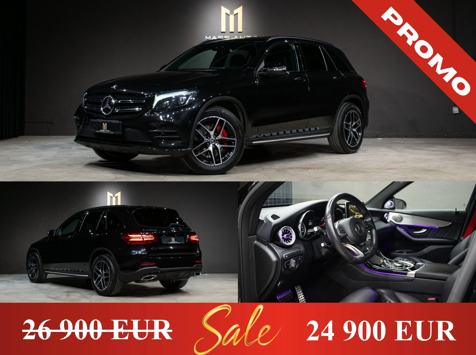 Mercedes-Benz GLC 350 d/AMG/Airmatic/4Matic/ПълнаСервизнаИст. в Mercedes