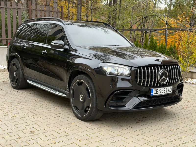 Mercedes-Benz GLS 63 AMG CARBON CERAMIC\PANO\HEAD  UP\ DISTRONIC\360* , снимка 3 - Автомобили и джипове - 52307895