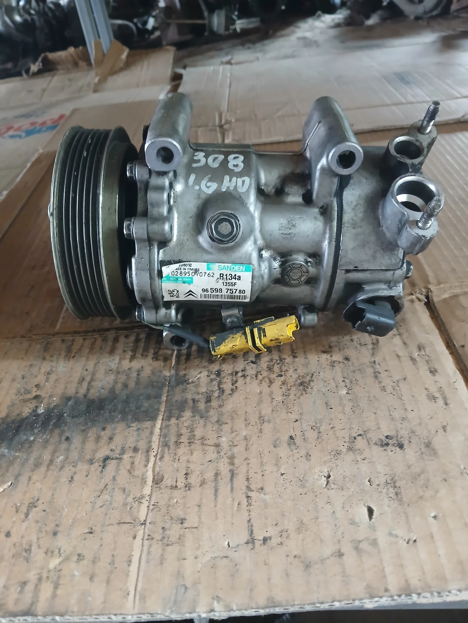 96 598 757 80 компресор климатик Peugeot 308 1.6 hdi