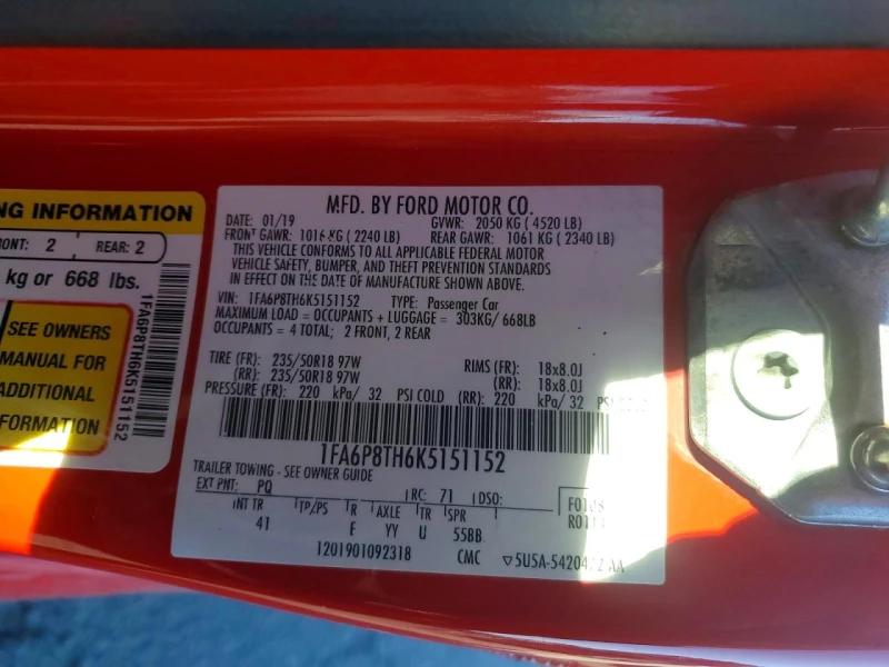 Ford Mustang 2.3l, снимка 12 - Автомобили и джипове - 53600488