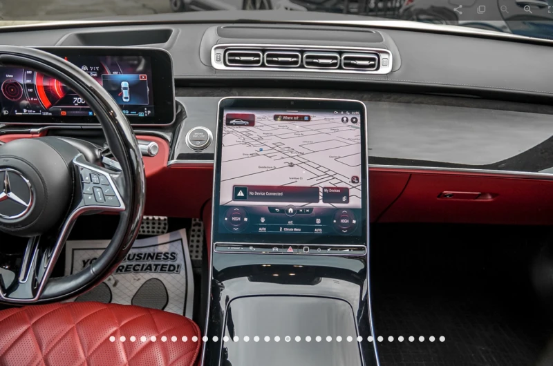 Mercedes-Benz S 500 AMG & NIGHT PKG| MASSAGE| RED LEATHER, снимка 10 - Автомобили и джипове - 53306519