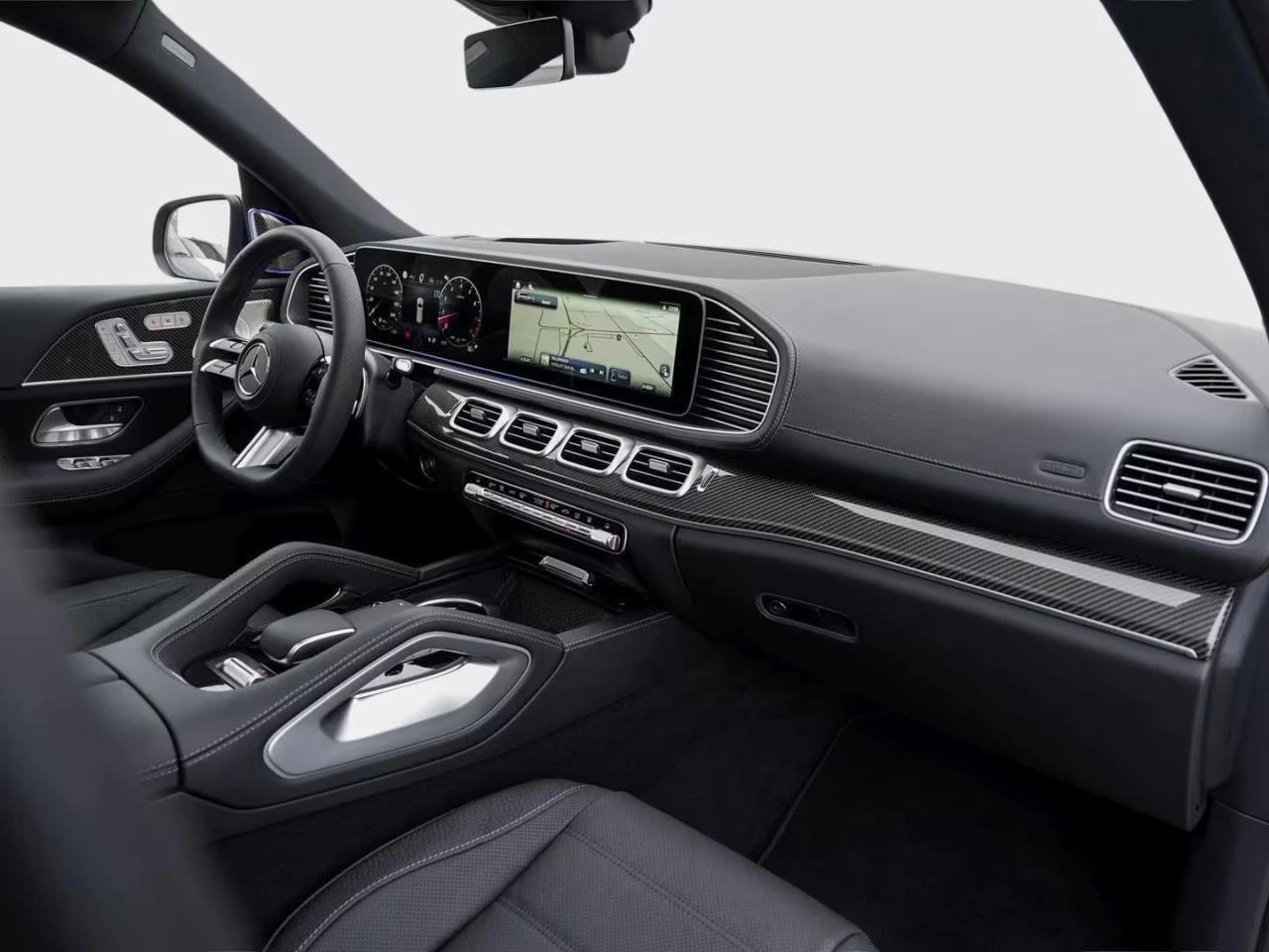 Mercedes-Benz GLS580 4M AMG BURMESTER PANORAMA 360-CAM HEAD-UP CARBON, снимка 9 - Автомобили и джипове - 55105367