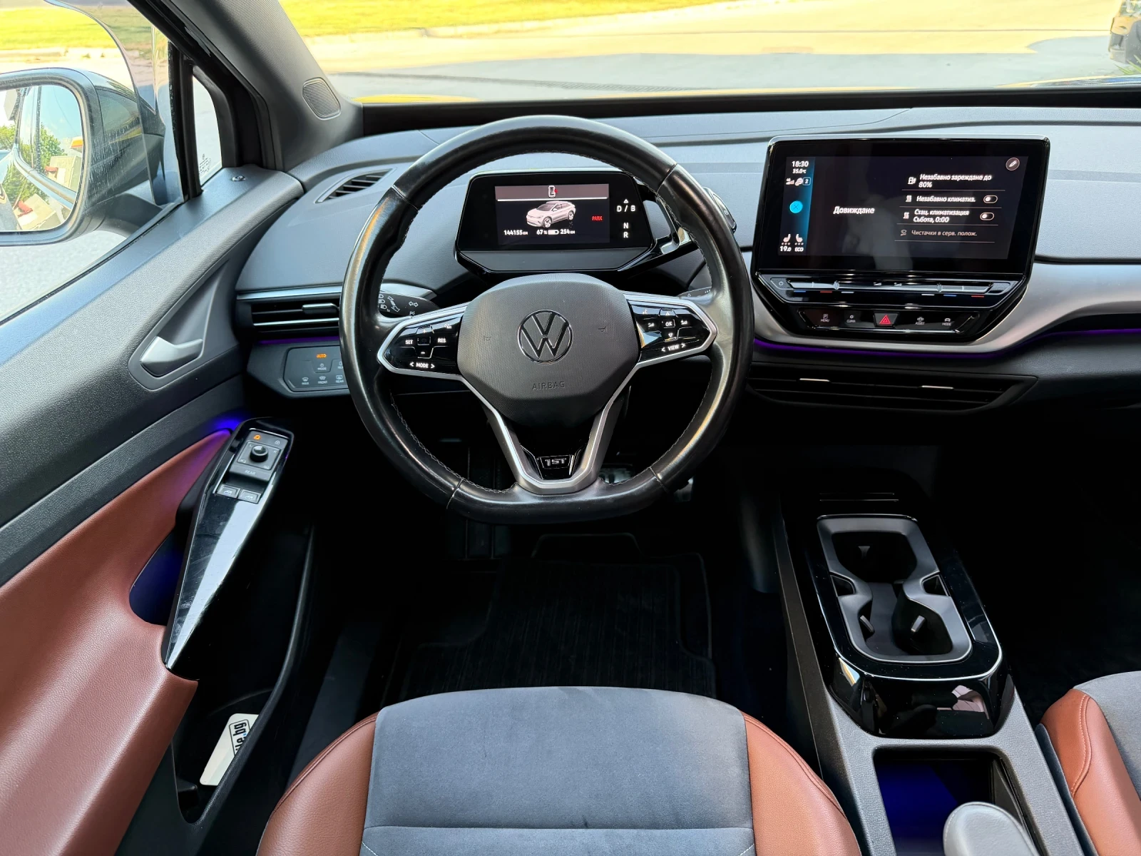 VW ID.4 82KW-1st EDITION-КОЖА-АЛКАНТАРА-CAM, снимка 14 - Автомобили и джипове - 55096851