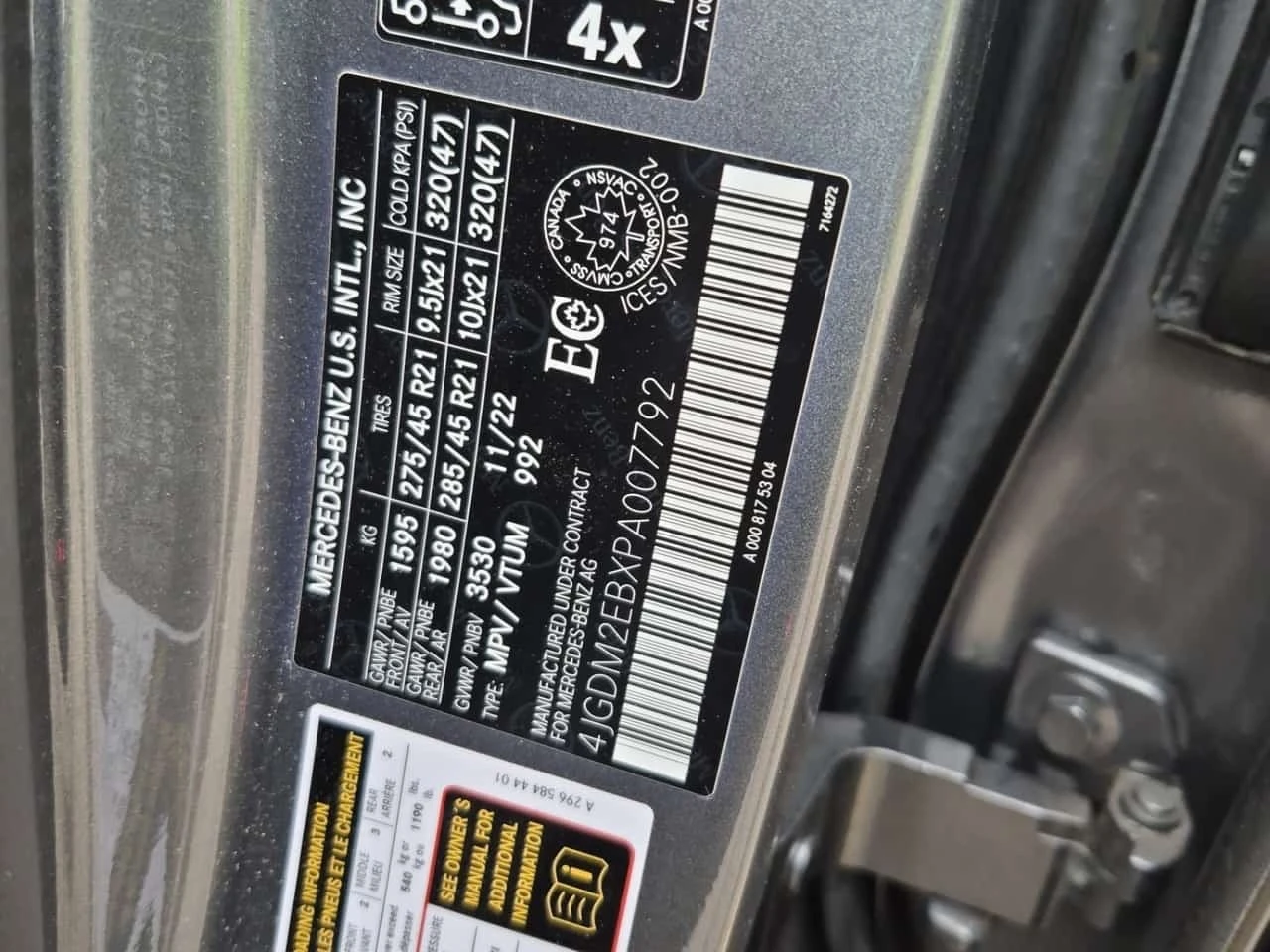Mercedes-Benz EQS 4matic Suv 450  CARFAX | Mobile.bg � ����������� 16