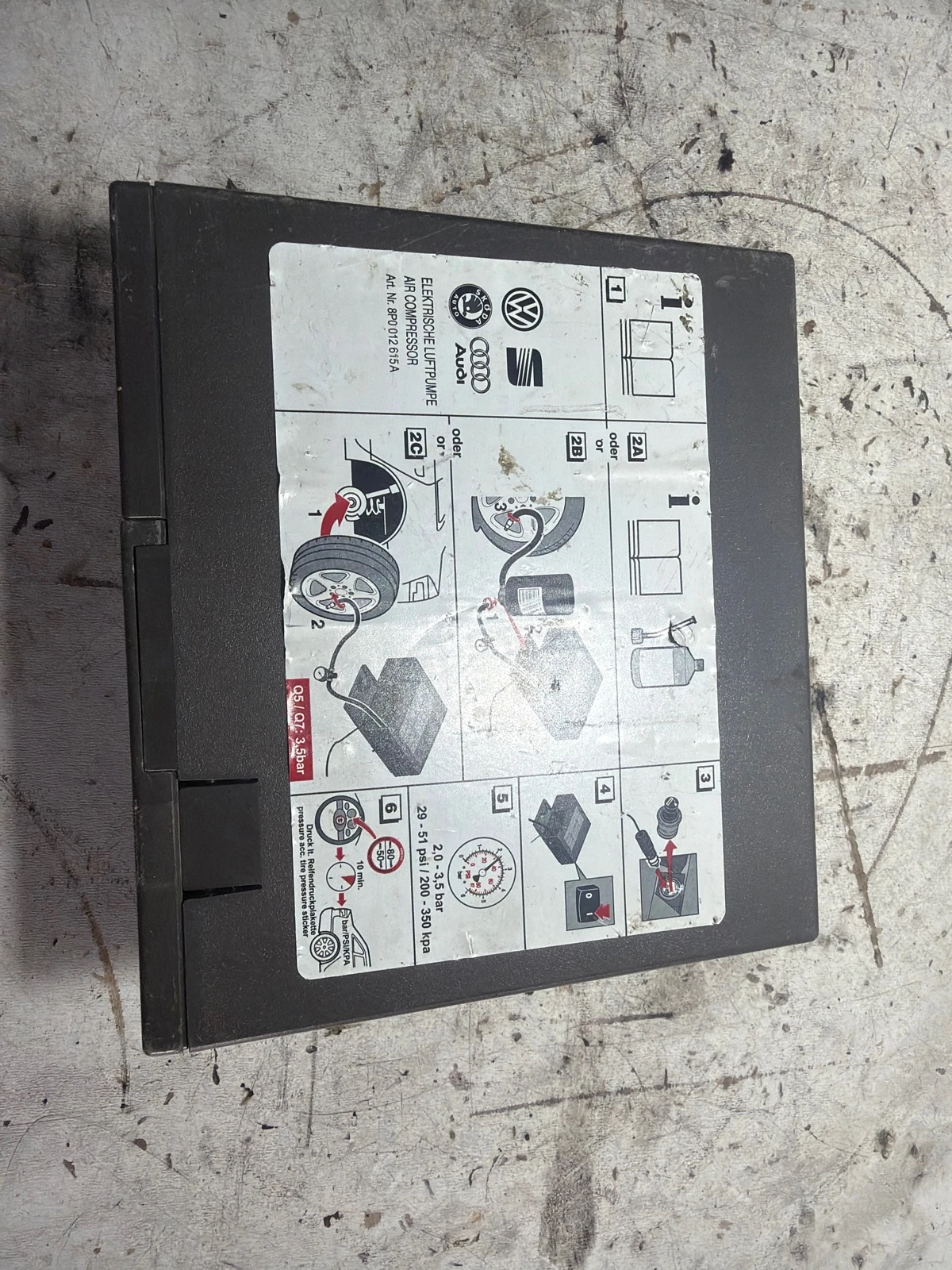 компресор за гуми 8P0012615A Audi Q7