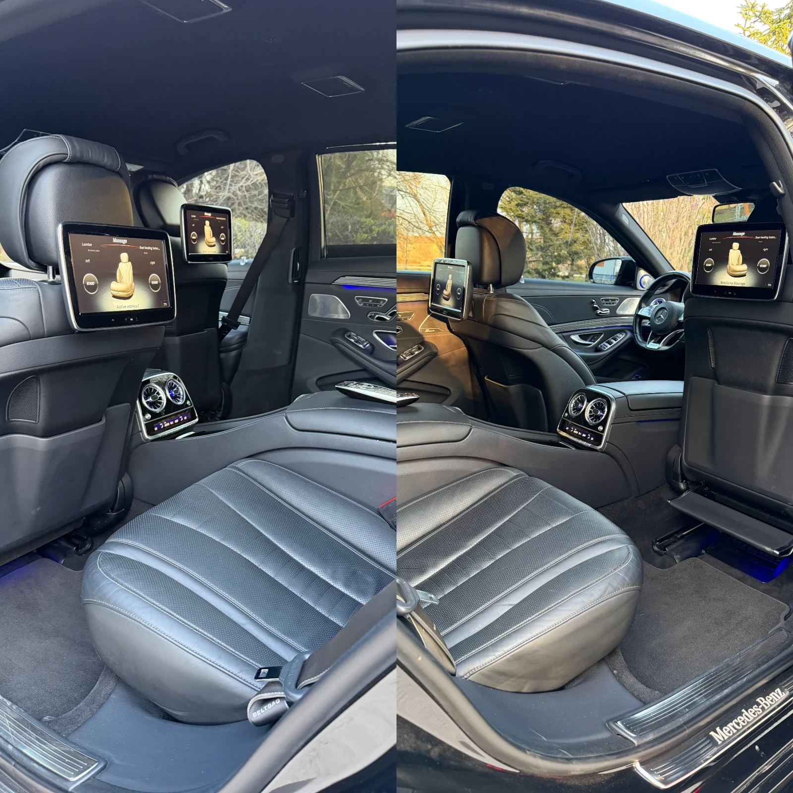 Mercedes-Benz S 350 * LONG* 9G* 4-МЕСТА* ЛИЗИНГ* 4-MATIC* TV* 6.3AMG* , снимка 16 - Автомобили и джипове - 53978376