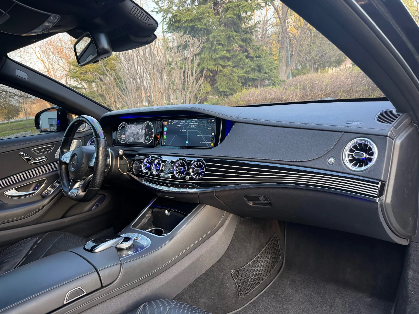 Mercedes-Benz S 350 * LONG* 9G* 4-МЕСТА* ЛИЗИНГ* 4-MATIC* TV* 6.3AMG* , снимка 12 - Автомобили и джипове - 53978376