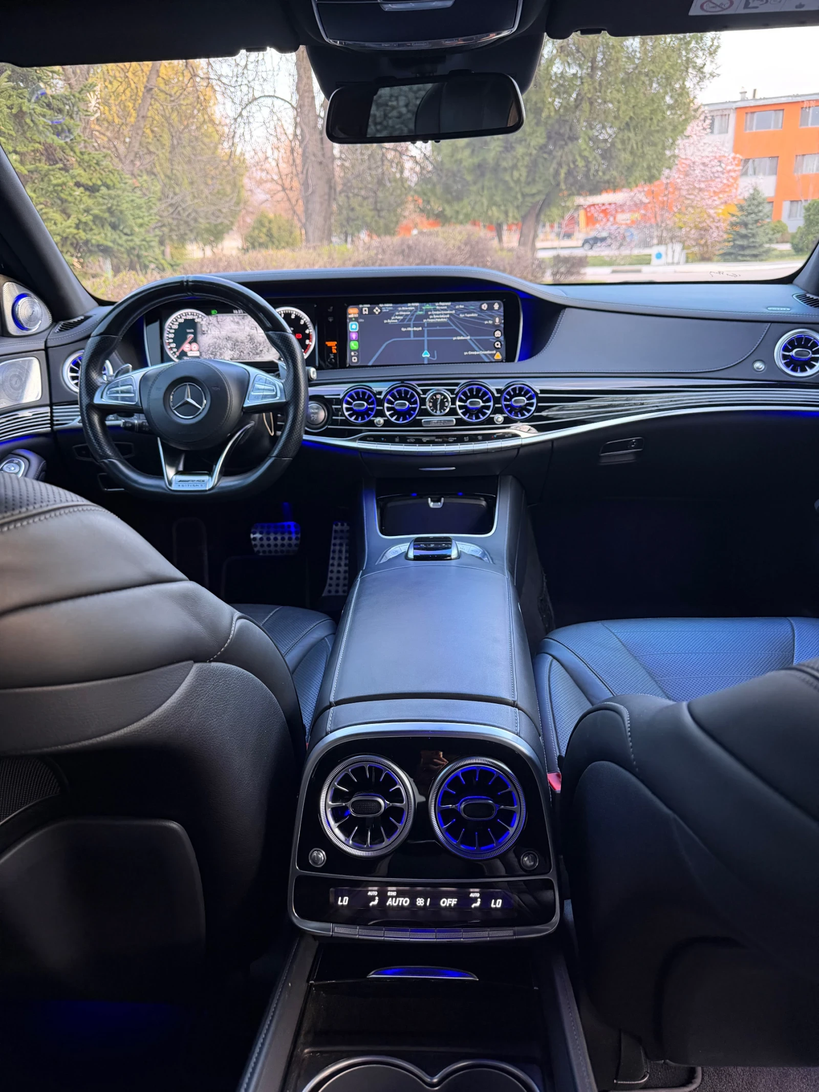 Mercedes-Benz S 350 * LONG* 9G* 4-МЕСТА* ЛИЗИНГ* 4-MATIC* TV* 6.3AMG* , снимка 13 - Автомобили и джипове - 53978376