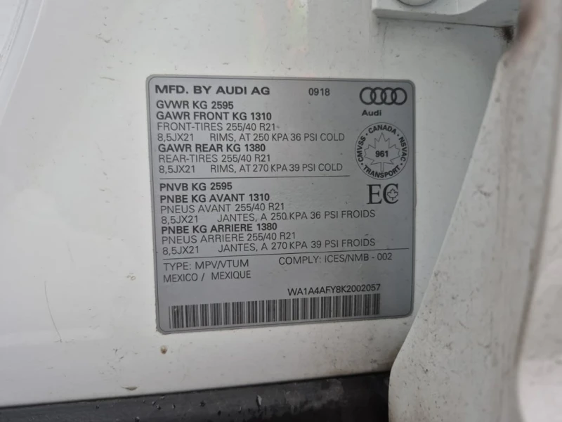 Audi SQ5 2019 PROGRESSIV * CARFAX * БЕЗ ПЪРВОНАЧАЛНА ВНОСКА, снимка 17 - Автомобили и джипове - 53005453