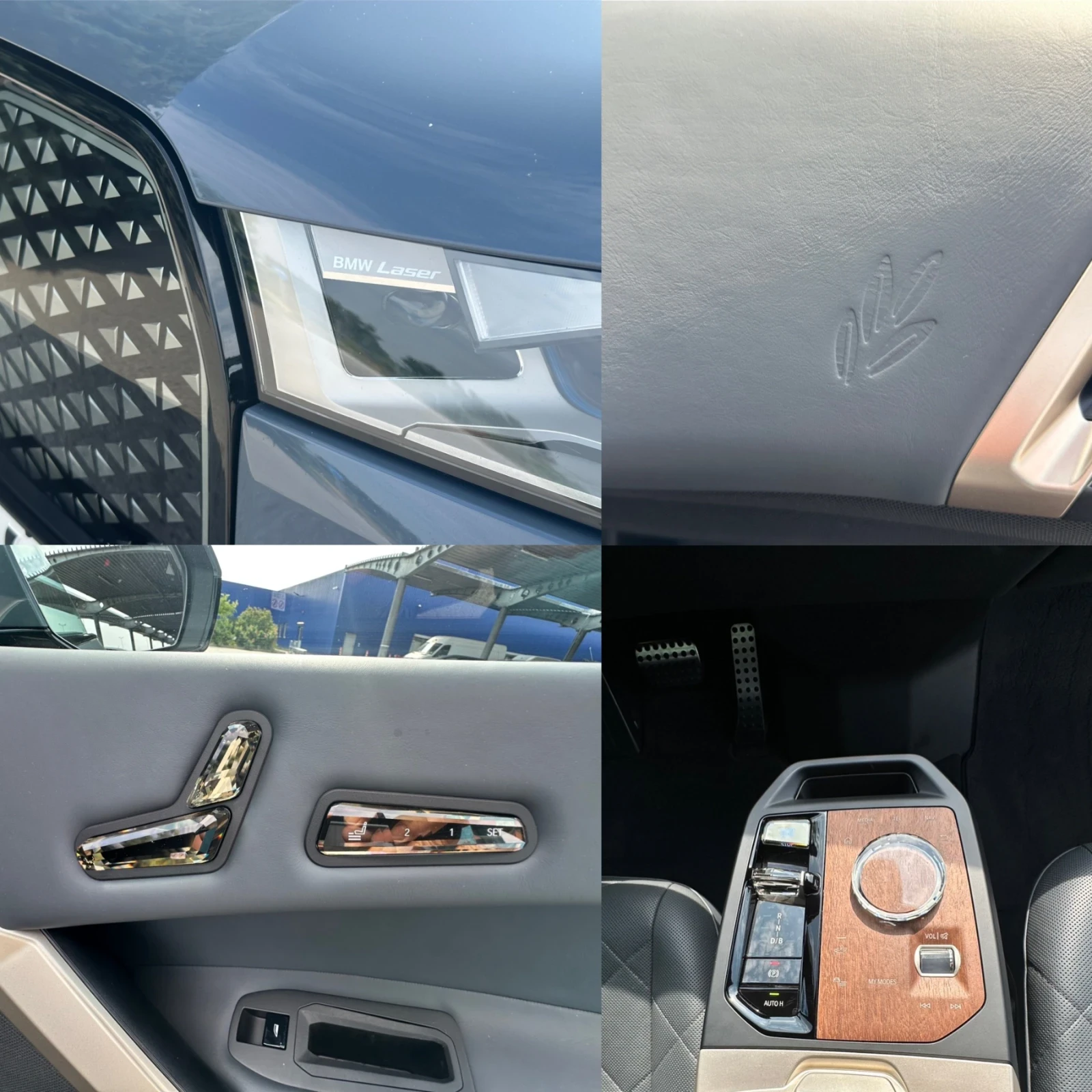 BMW iX 40MSport/Swarovski/PANO/Обдухване/Масаж/360/HeadUp, снимка 16 - Автомобили и джипове - 55143526