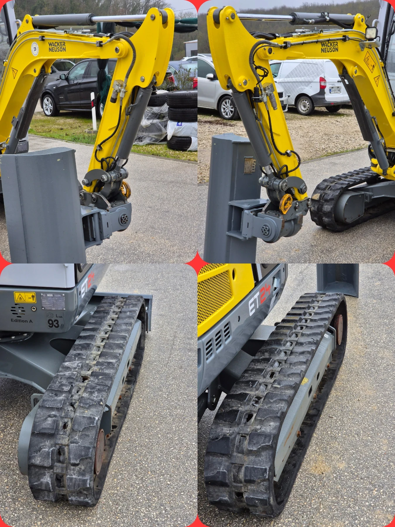 Багер Wacker NEUSON ET24/2.4т/465м.ч/Хидр.бързосмяна+ POWERTILT, снимка 14 - Индустриална техника - 54130503