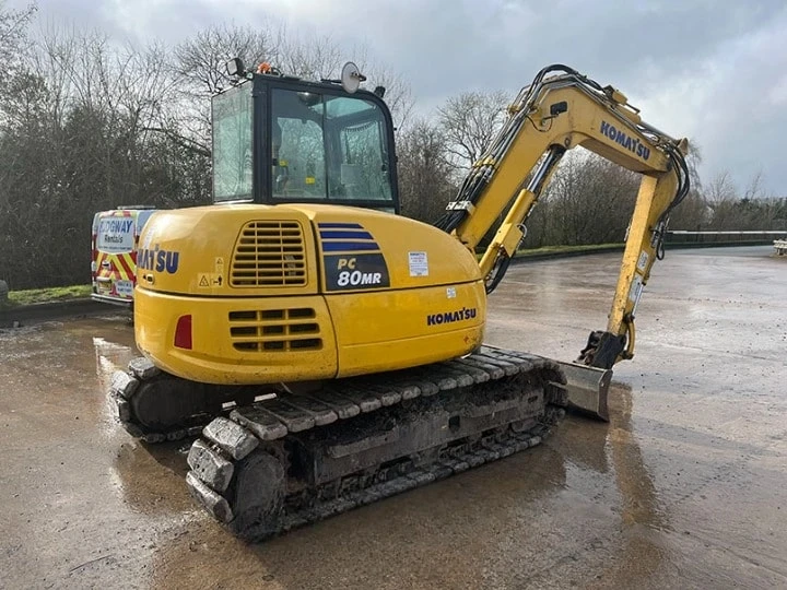 Багер Komatsu PC80MR-5, снимка 5 - Индустриална техника - 54534542