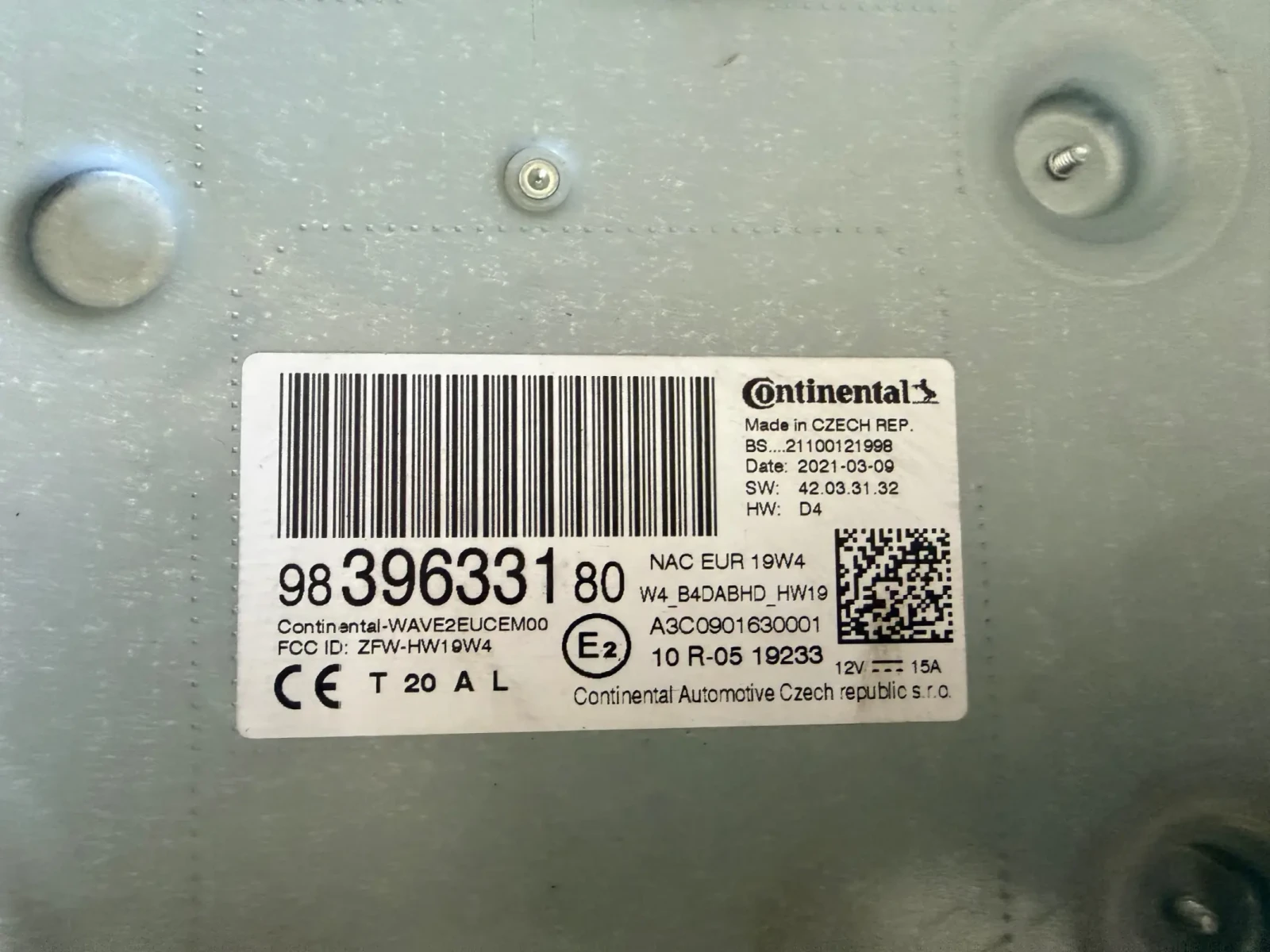 9839633180 Радио NAVI Модул OPEL MOKKA 2022 A3C0901630001, снимка 2 - Части - 54179330