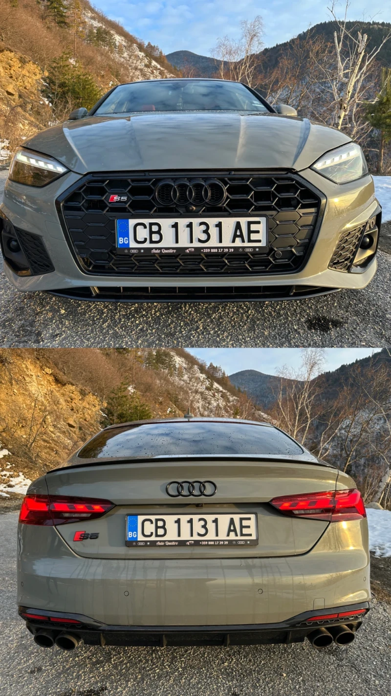 Audi S5 3.0TFSI MATRIX PANO RED NAPPA BANG 45K KM, снимка 2 - Автомобили и джипове - 50226779