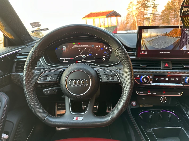 Audi S5 3.0TFSI MATRIX PANO RED NAPPA BANG 45K KM, снимка 14 - Автомобили и джипове - 50226779