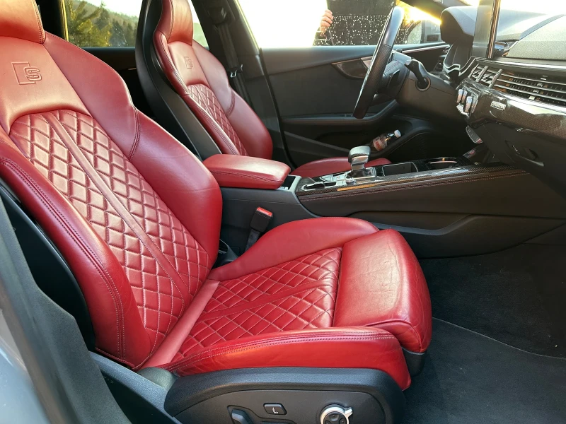 Audi S5 3.0TFSI MATRIX PANO RED NAPPA BANG 45K KM, снимка 6 - Автомобили и джипове - 50226779