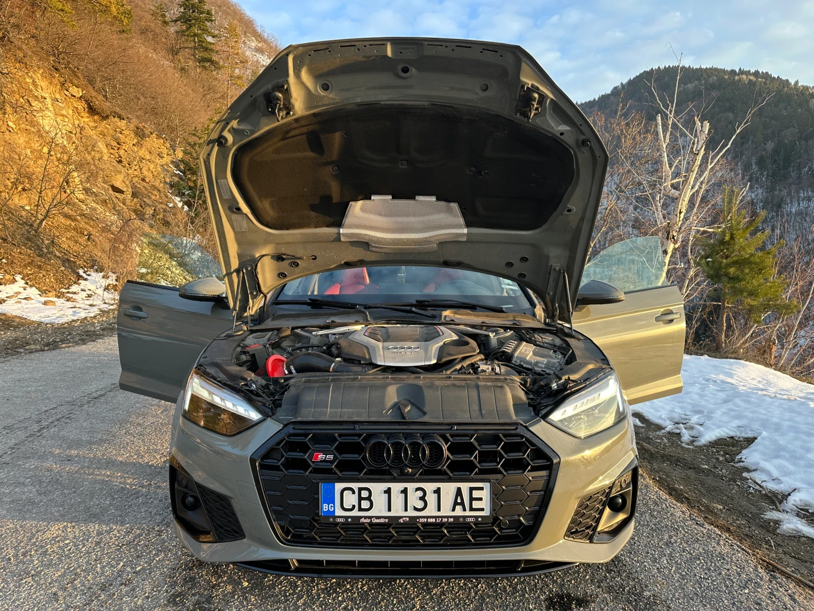 Audi S5 3.0TFSI MATRIX PANO RED NAPPA BANG 45K KM | Mobile.bg   15