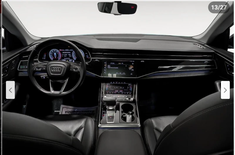 Audi Q8 MATRIX* BLACK* OPTIC* ОБДУХВАНЕ* 360КАМЕРА* , снимка 8 - Автомобили и джипове - 52887213