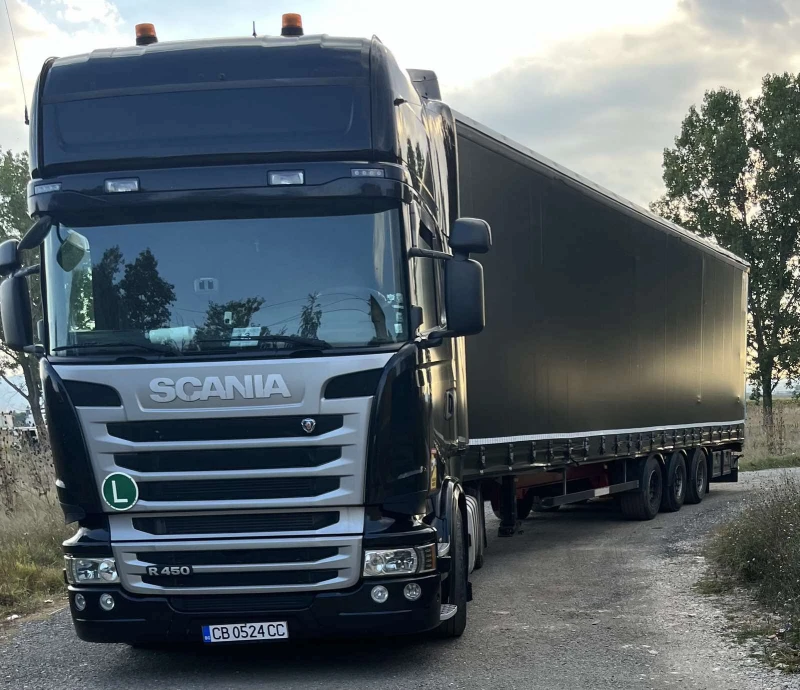 Scania R 450 ЦЕНАТА Е ЗА КОМПОЗИЦИЯ - ВЛЕКАЧ+ ПОЛУРЕМАРКЕ