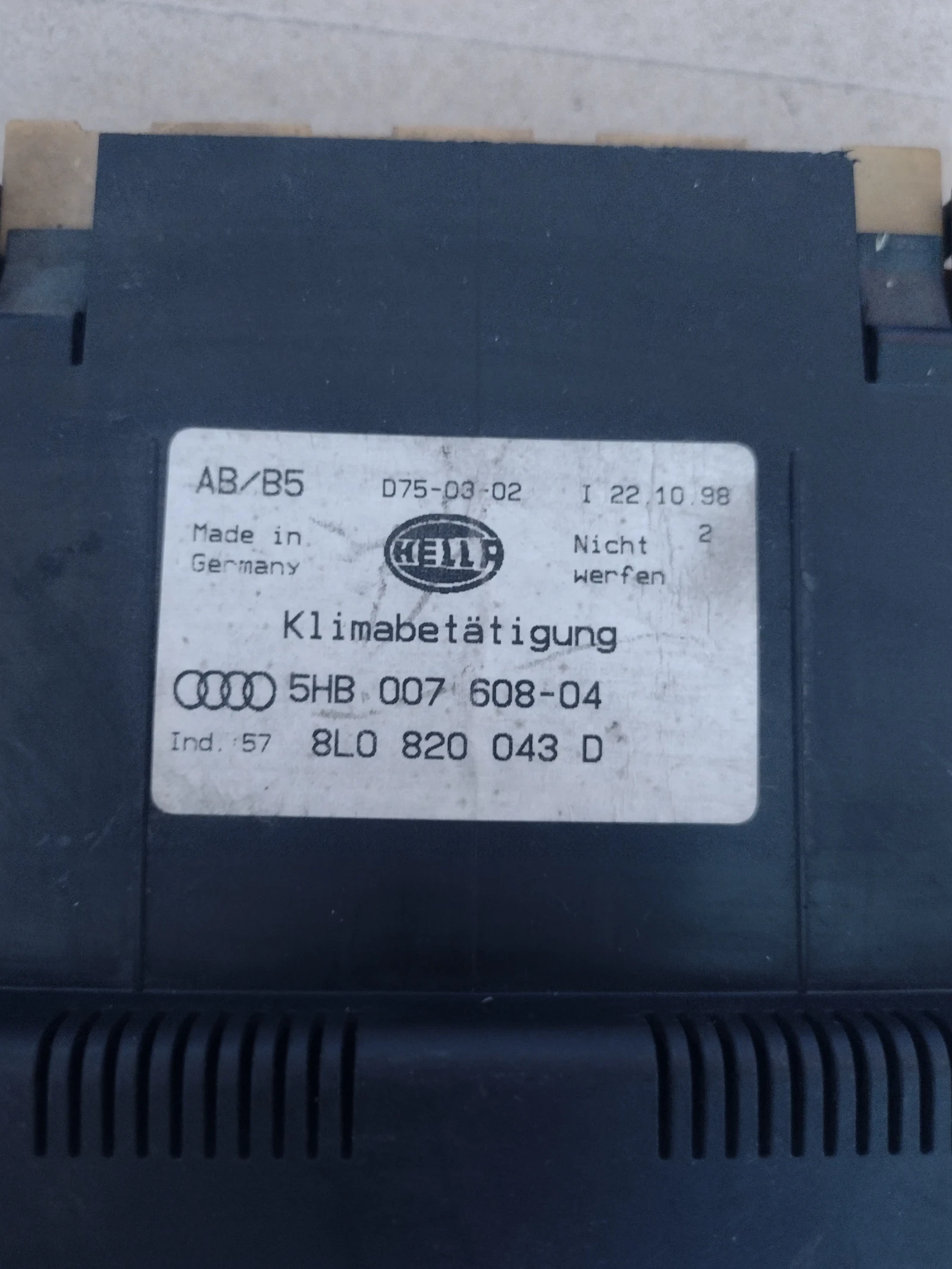 8L0820043D   Audi A3 8L (1996-2003)  5HB007608-04 | Mobile.bg   3