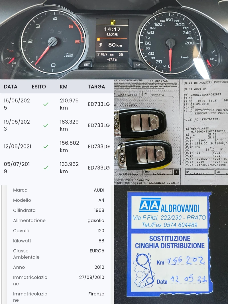 Audi A4 2.0TDI/BLACK FRIDAY/LED/NAVI/БЛУТУТ/EURO 5A/ТОП, снимка 12 - Автомобили и джипове - 51626756