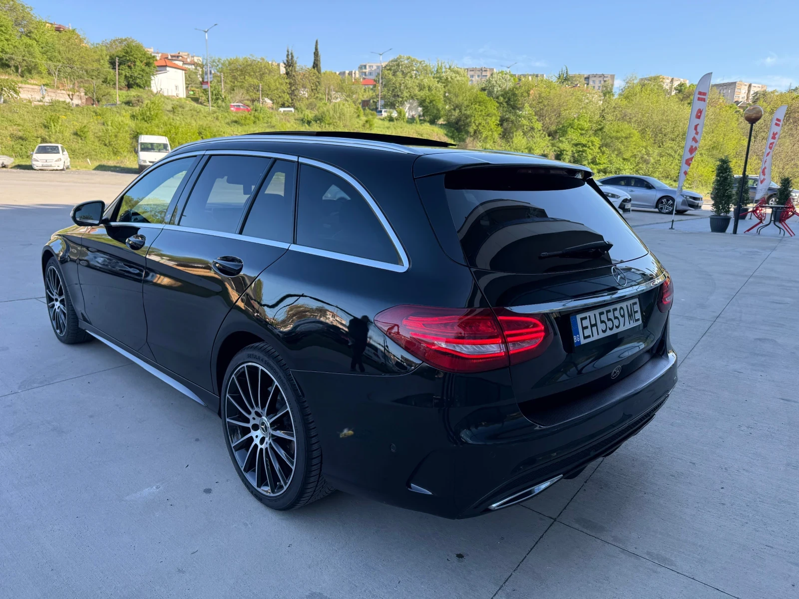 Mercedes-Benz C 220 ПАНОРАМА/BURMESTER/LINE ASSIST/AMG-LINE/LED - изображение 4