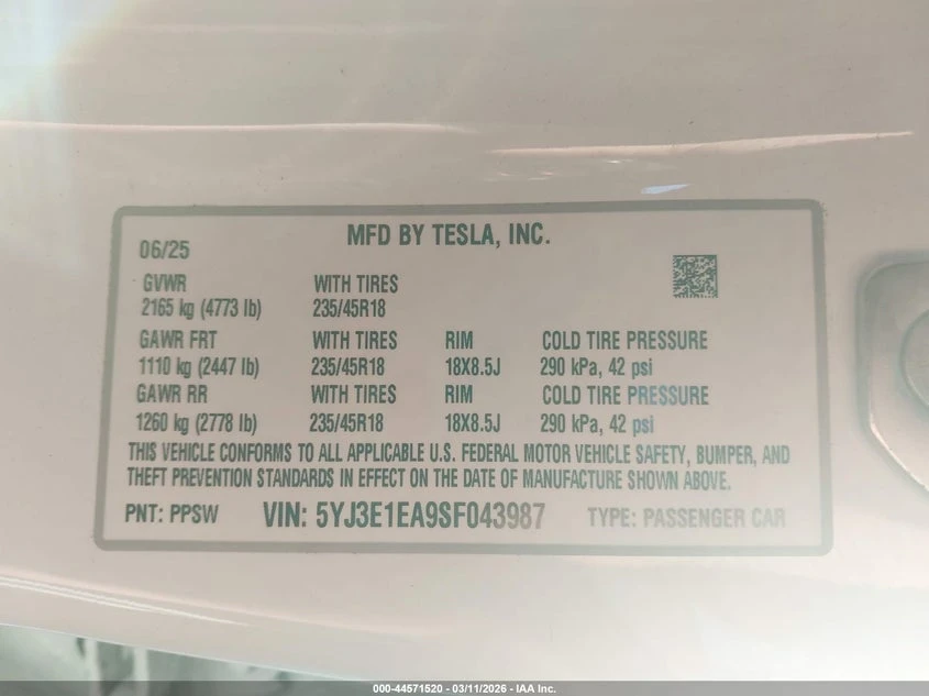 Tesla Model 3 Long Range RWD, снимка 9 - Автомобили и джипове - 54324141