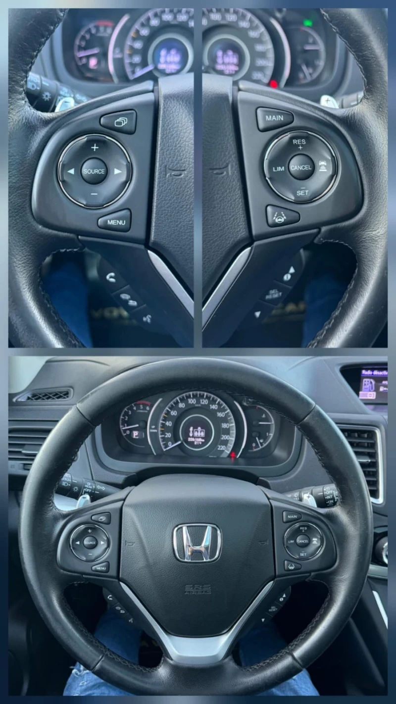 Honda Cr-v 1, 6 I-DTEC/160кс/4x4/ Камера/Distronic/Panorama /, снимка 16 - Автомобили и джипове - 52160557