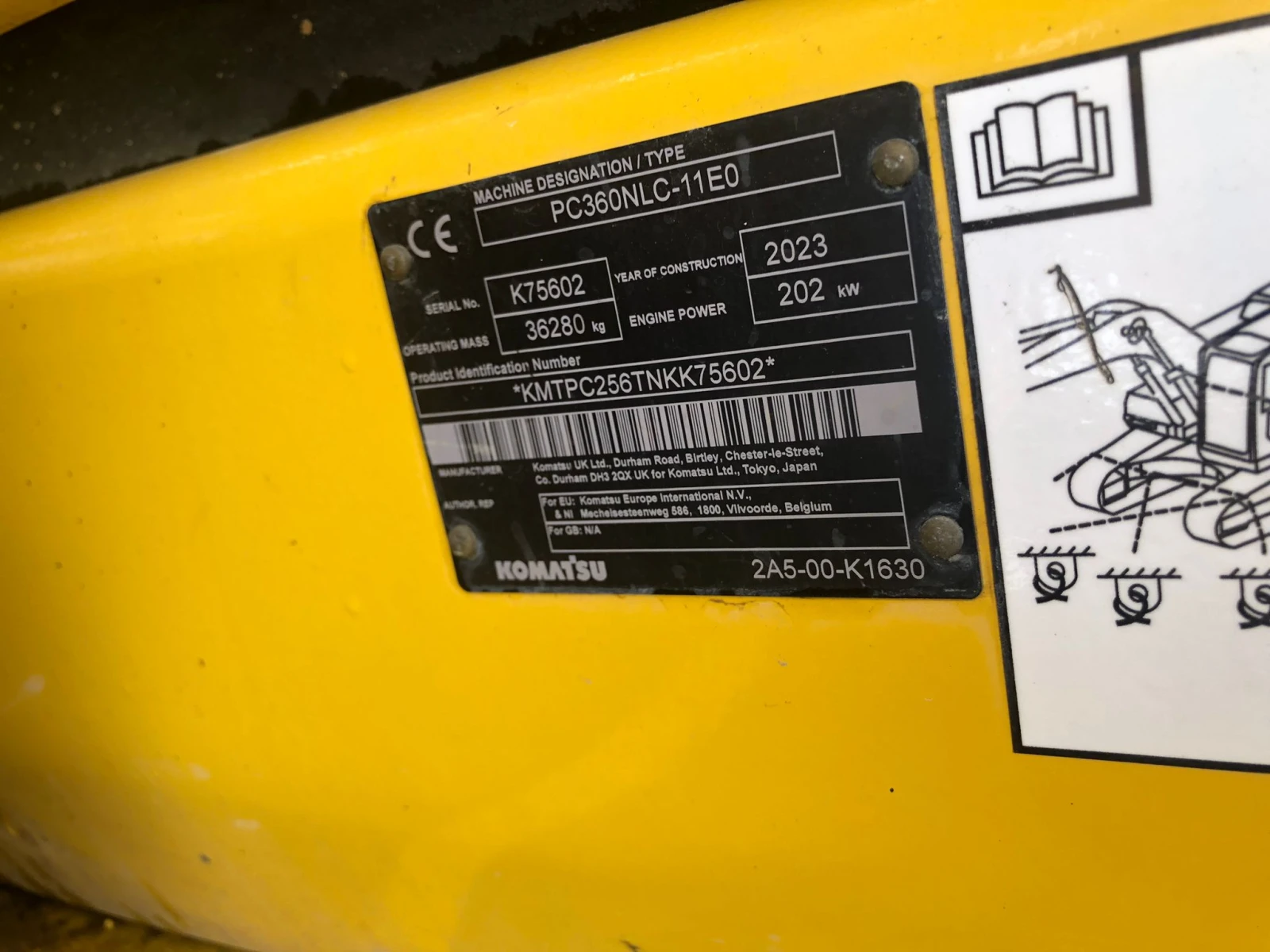 Багер Komatsu PC360NLC-11E0, снимка 8 - Индустриална техника - 53898814