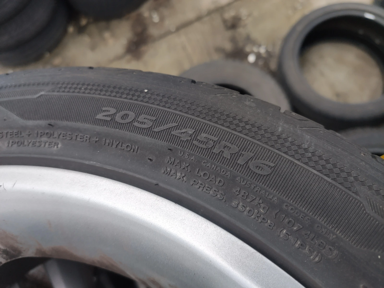 Гуми Летни 205/45R16, снимка 8 - Гуми и джанти - 53980683