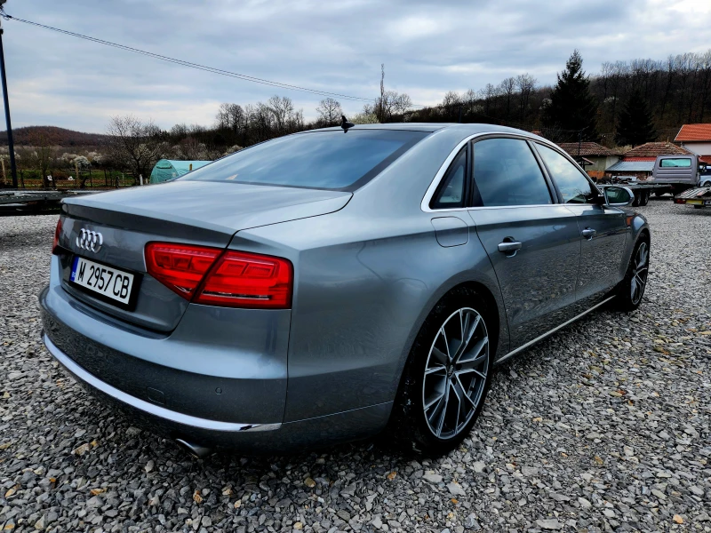 Audi A8 4.2TDI  Германия Long Нави Кожа Обдухване Панорама, снимка 6 - Автомобили и джипове - 48800256