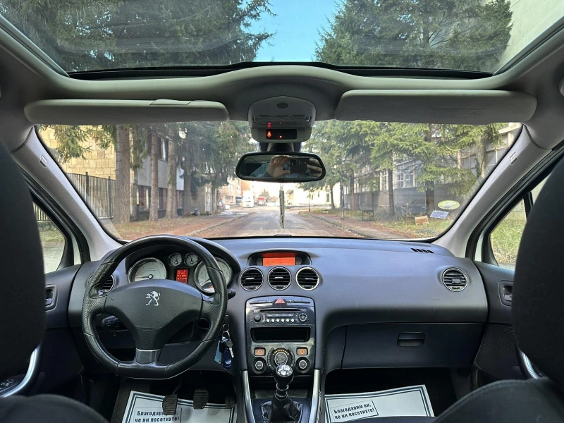 Peugeot 308  2.0HDi* ПАНОРАМА, снимка 9 - Автомобили и джипове - 53126102