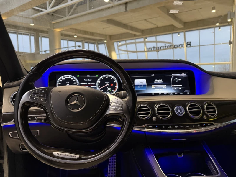 Mercedes-Benz S 550 4MATIC* BURMESTER 3D* HEAD-UP* 360 КАМЕРИ* ПАНО, снимка 9 - Автомобили и джипове - 52571765