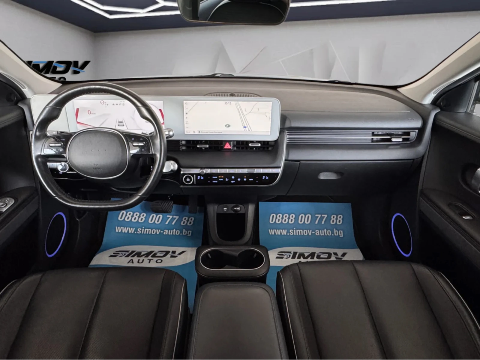 Hyundai Ioniq 5 72.6KWH 218КС. ПАНОРАМА КОЖА ОБДУХВАНЕ ПОДГРЕВ КАМ, снимка 11 - Автомобили и джипове - 55655537