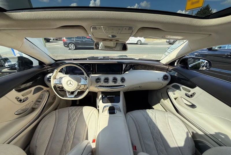 Mercedes-Benz S 500 4M/COUPE/455HP/AMG/360/MEMO/KLESS/ACC/LED/DAB/733f, снимка 7 - Автомобили и джипове - 51671818