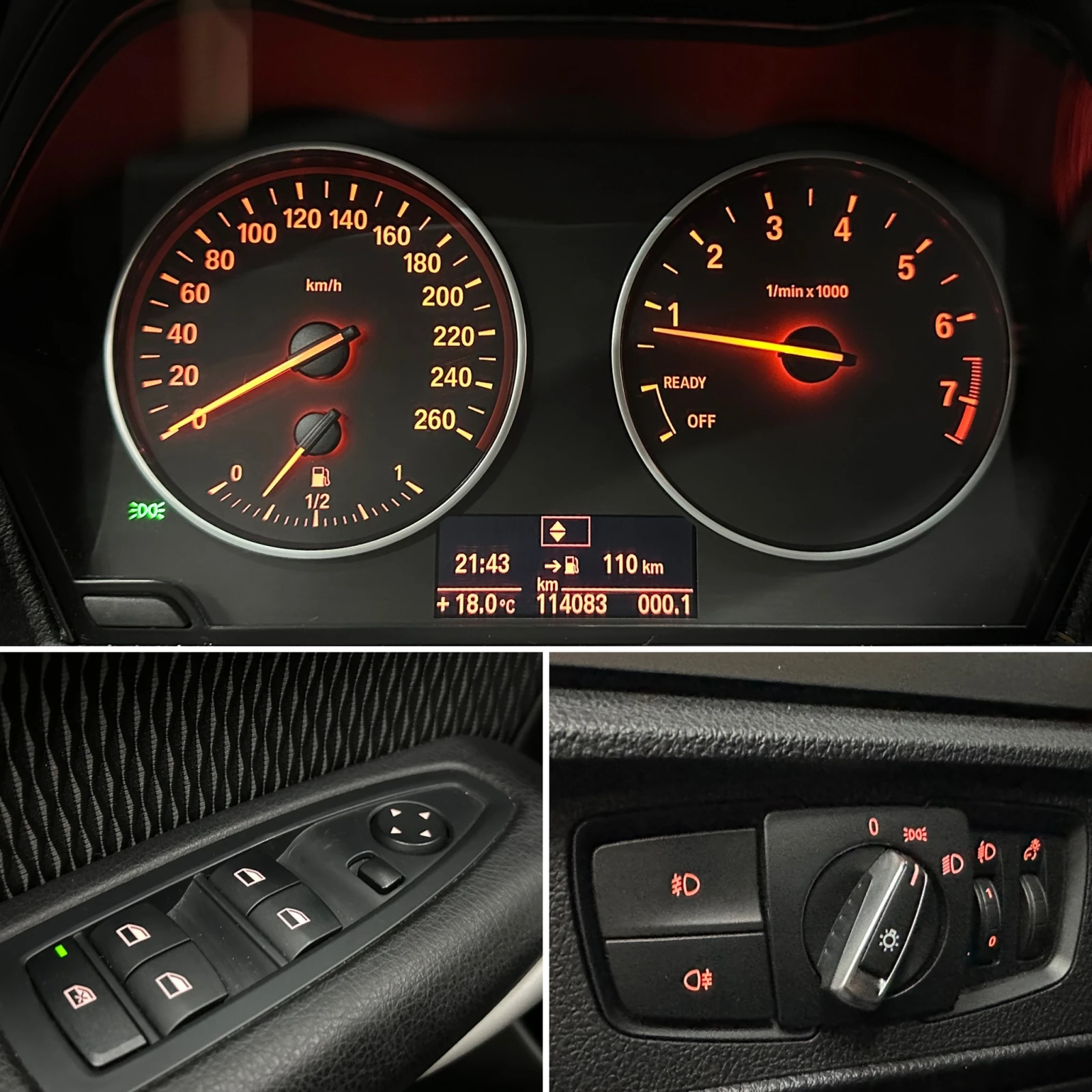 BMW 118 114 000км* ПОДГРЕВ* ПАРКТРОНИК* ЛИМИТЕР, снимка 14 - Автомобили и джипове - 45369539