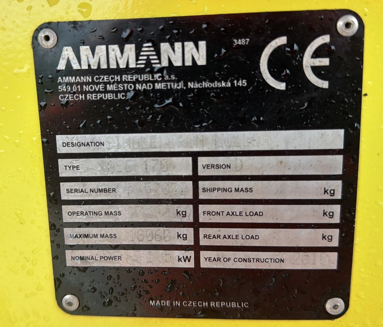 Валяк Ammann ASC 170, снимка 12 - Индустриална техника - 55219383