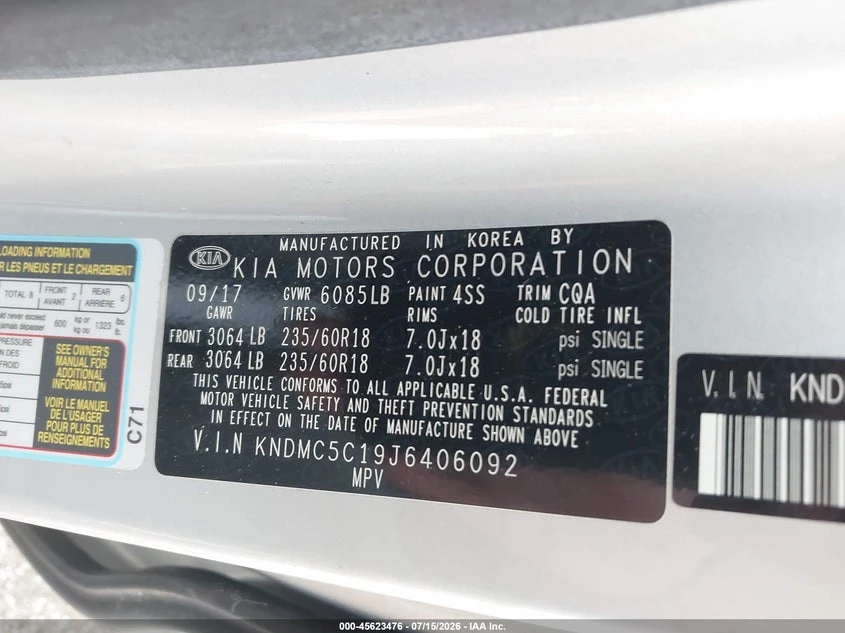 Kia Carnival 3.3l Sedona Ex, снимка 9 - Автомобили и джипове - 55816088