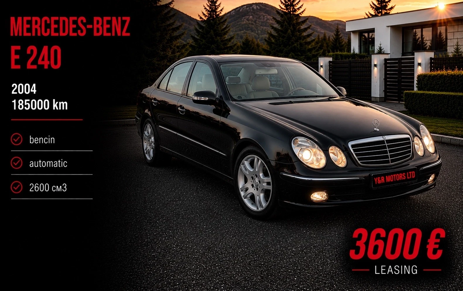 Mercedes-Benz E 240 184k км / FULL SERVICE HISTORY
