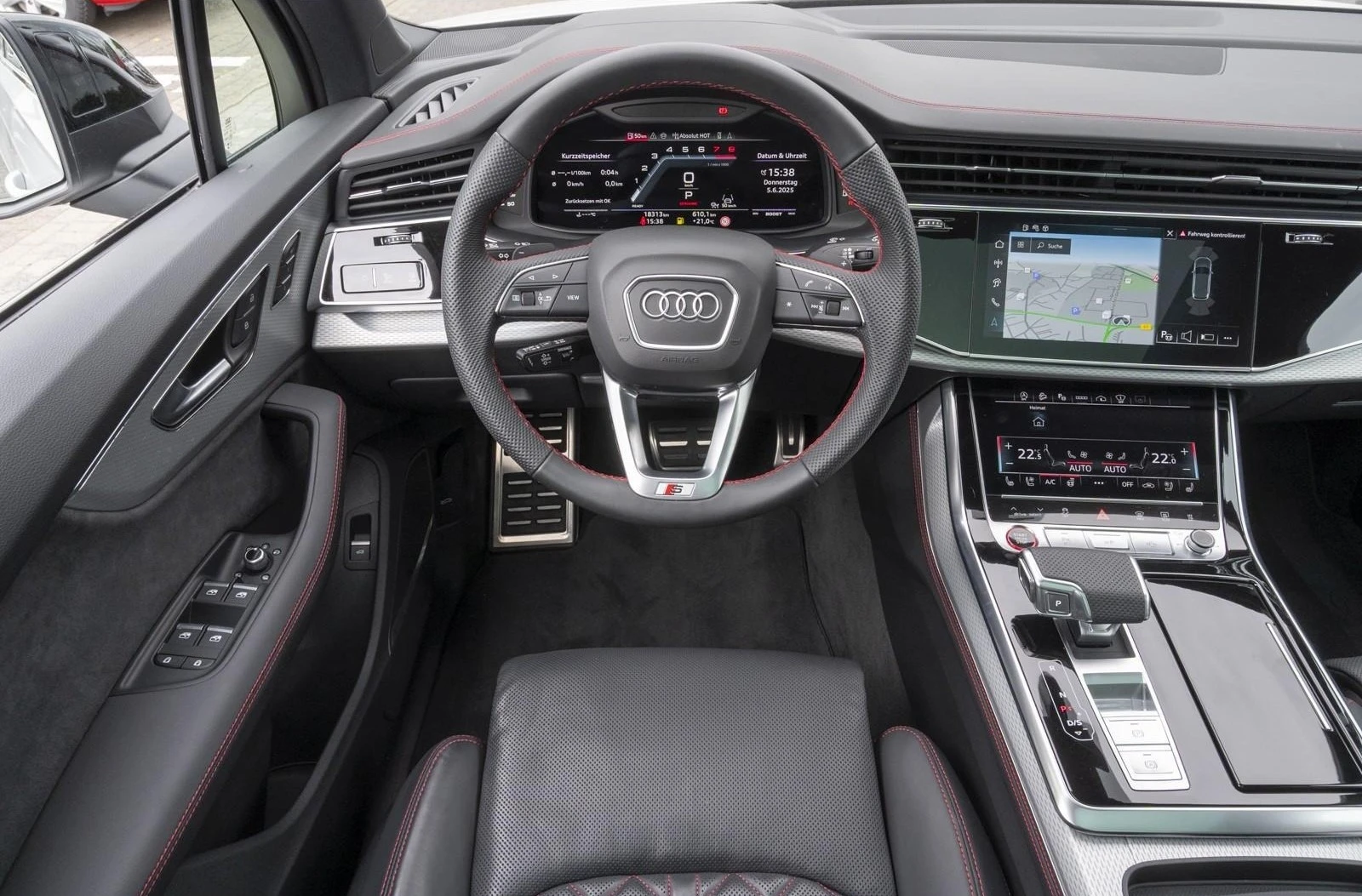 Audi SQ7 TFSI/FACELIFT/BLACK OPTIC/B&O/MATRIX/PANO/7-МЕСТЕН - изображение 6