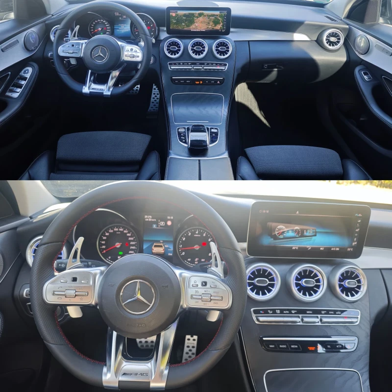 Mercedes-Benz C 180 Amg, FACE, AVTOMAT, AMBIENT , снимка 7 - Автомобили и джипове - 48174702