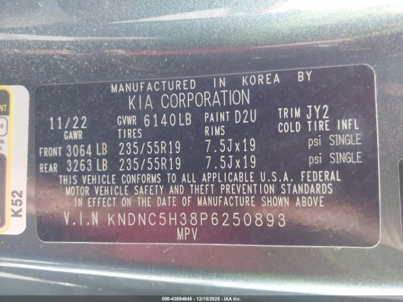 Kia Carnival 3.5l Mpv Ex, снимка 9 - Автомобили и джипове - 53530472